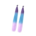 thumbnail image 4 of 2 extensiones de cabello de cola de caballo con lazo, elegantes extensiones de cola de caballo sintéticas para maquillaje de fiesta de disfraces. Púrpura Azul Rosa, 4 of 9