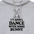 thumbnail image 3 of Instant Message - I Wanna Dance With Some Bunny - Men's Pullover Hooded Fleece Sweatshirt, 3 of 6