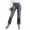 Dark Gray, variant on Womens Jeans Casual Straight Leg High Waist Comfortable Denim Pants Slim Fit Trousers for Women Black L