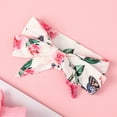 thumbnail image 3 of Mercatoo Baby Girl Clothes Outfits Cotton Solid Color Top Casual 3PC Set Girl Clothing, 3 of 4