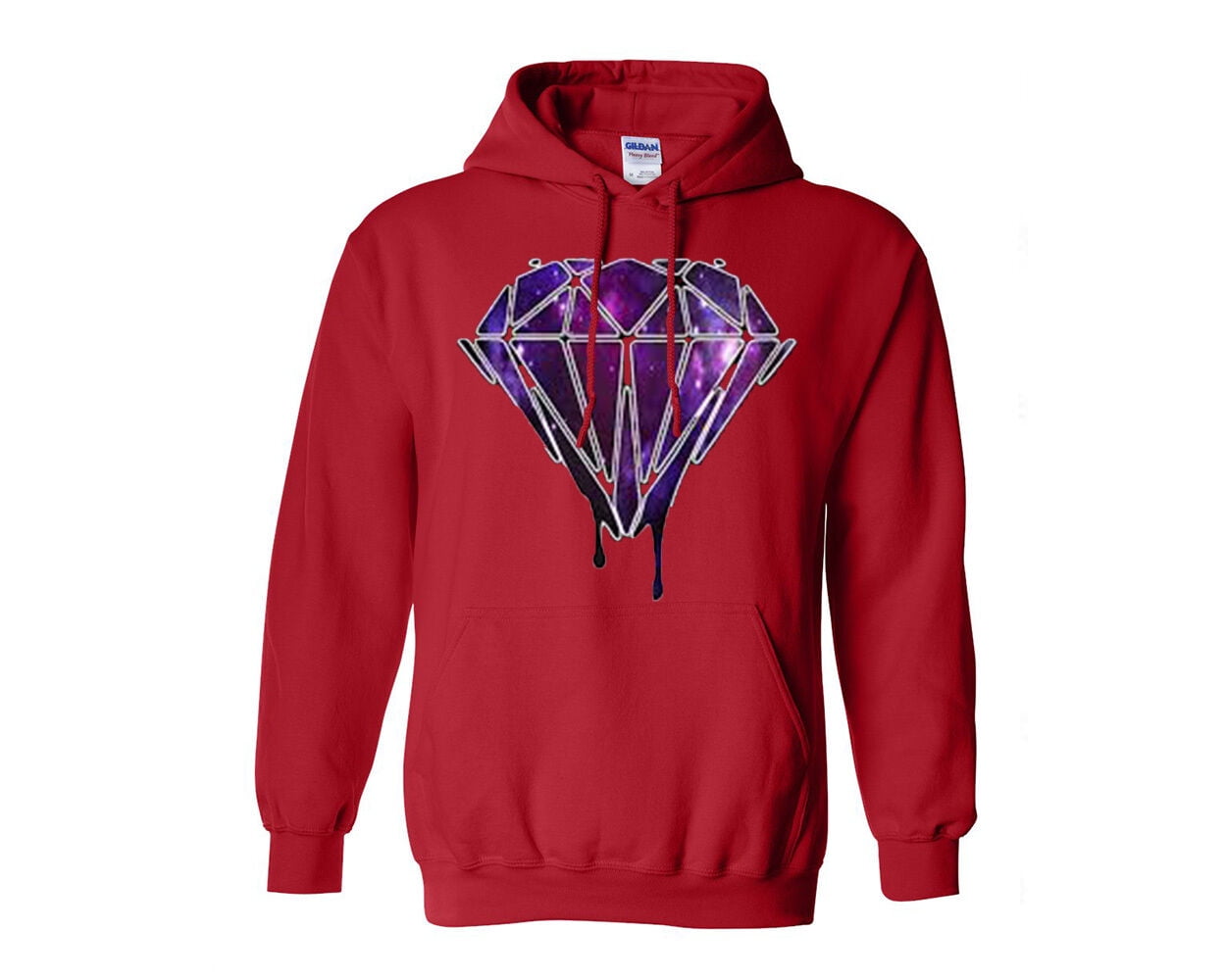 Hoodie Galaxy Diamond Matching Couples Bleeding Melting Unisex Hoodies Sweater 