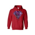 thumbnail image 2 of Unisex Galaxy Diamond Bleeding Melting Driping Printed Design Hoodie Long Sleeve Sweatshirt Soft and Comfy Hoodie, Lightweight Hoodie Red Hoodie X-Large, 2 of 3