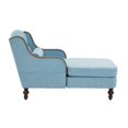 thumbnail image 2 of Oversized Chaise Lounge Indoor, Fabric Single Sofa Bed with Wide Seat, Upholstered Lazy Sleeper Armchair, Reading Couch Set for Living Room, Bedroom (Blue), 2 of 11