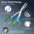 thumbnail image 3 of 2 PC Mini Folding Scissors Stainless Steel Portable Travel Scissors for Home, Office, Outdoor, Craft Use, 3 of 6