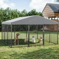thumbnail image 3 of ASJMR Dog Kennel Outdoor Heavy Duty Chicken Run with Rain Cover, 3 of 8