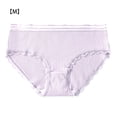 thumbnail image 1 of Sonceds Women Cotton Underwear Girl Breathable Briefs Moisture Wicking Elastic Panty with Lace Edge, 1 of 9