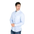 thumbnail image 4 of Weatherproof Vintage CERULEAN Men's L/S Linen Button Down Shirt, US Med, 4 of 5