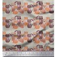 thumbnail image 1 of Soimoi Tissu Popeline Coton Vert Rayé & Imprimé Chien au Mètre 42 Pouces de Large, 1 of 5