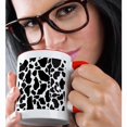 thumbnail image 2 of 3drose, Black and White Cow Print, 11oz Two-tone Red Mug, 2 of 6