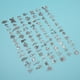 thumbnail image 4 of Accesorios de colgantes para bricolaje, artesanía de aleación de plata profunda para hacer pulseras (estilos de 100 piezas), 4 of 5