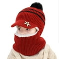 thumbnail image 3 of ZMHEGW Toddler Baby Winter Hat Knitted Thick Warm Thermal Windproof Ski Cycling Earflap Hood Skull Caps Kids Scarf Hat, 3 of 3
