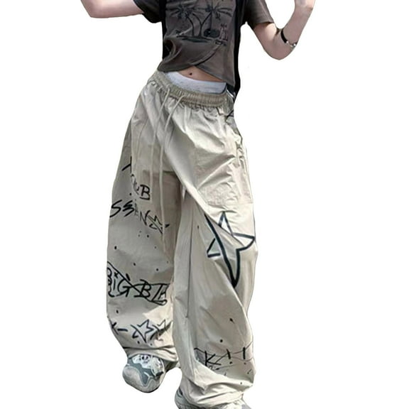 Vividxx Pants For Kids Cargo Pants For Girls Casual High Waisted Drawstring Loose Fit Pockets Kid Cargo Sweatpants Streetwear 4-5 Years