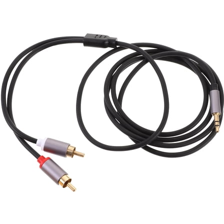 Masteelf 1.5m 3.5mm to Dual Stereo Audio Cable Auxiliary Cord for Headphones and Speakers