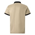thumbnail image 3 of CHUOU Mens Summer Fashion Soft Breathable Lapel Color Matching Short Sleeve Shirt T Shirt, 3 of 5