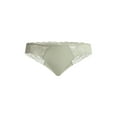 thumbnail image 5 of Joyspun Women's Microfiber and Lace Thong Panties, 3-Pack, Sizes XS-3XL, 5 of 5