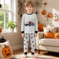 thumbnail image 2 of CAICJ98 Boys Pajamas Cotton Pjs Set Toddler Kids Monster Truck 2 Piece Long Sleeve Sleepwear Size 8-9, 2 of 9