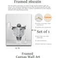 thumbnail image 2 of Funny Bathroom Wall Art Decor, Black and White Sloth Bathroom Decor, Waterproof Wood Framed Canvas Wall Art Read newspapers Animals Abstract Prints, 12x16in High-end Pictures for Bedroom Kids Room, 2 of 6
