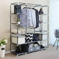 thumbnail image 3 of Ktaxon 69" Portable Clothes Closet Wardrobe with Non-Woven Fabric Black, 3 of 7