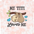 thumbnail image 4 of Inktastic My Titi Loves Me with Sloth and Hearts Boys or Girls Toddler T-Shirt, 4 of 5