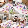 thumbnail image 6 of Colorful Daisy Area&nbsp;Rug 3x5ft Spring Floral Non-Slip&nbsp;Washable Square&nbsp;Rugs Soft Felt Indoor Floor Mat for Bedroom Kitchen Living Room Bathroom, 6 of 9