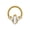 Gold-3, variant on Fashionable Geometric Ear Bone Rings Seamless Smooth Stainless Steel for Present Giving