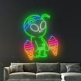 thumbnail image 5 of Handmadetneonsign Alien Lifting Ice Cream Neon Sign, Alien Lifting Cream LED Light, Alien Gym Sign, 5 of 5