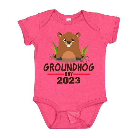 

Inktastic Groundhog Day 2023 Gift Baby Boy or Baby Girl Bodysuit