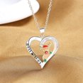 thumbnail image 4 of 1 collar de Navidad, collar con letras de alce de Navidad, mejores deseos H, 4 of 5
