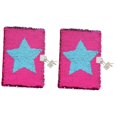 thumbnail image 4 of HLONK 2 Pieces Glitter Notebooks Students Stationery Sequin Gift Diary, 4 of 8