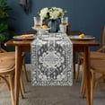 thumbnail image 2 of Boho Table Runner Bohemia Table Runners for Dining Room Tribal Vintage Rustic Abstract Gray Dinner Runner Kitchen Parties Decor 13.8 x 108 inch, 2 of 6