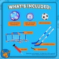 thumbnail image 3 of Ejoyoyin 3 in 1 Hover Hockey Soccer Set for Kids, Rechargeable LED Floating Air Soccer Ball, Indoor Outdoor Sports Toys Gift for Boys Age 3 4 5 6 7 8, 3 of 9