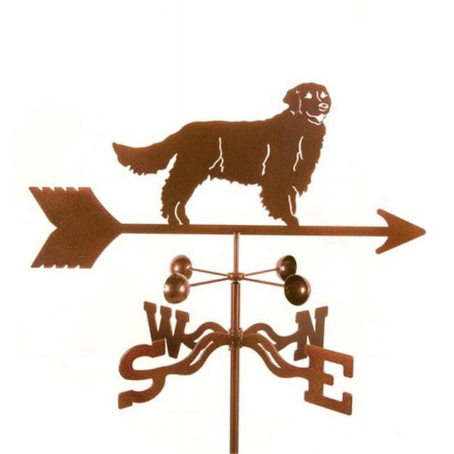 EZ Vane EZ1411-PT Golden Retriever Chien Weathervane avec Support de Poteau