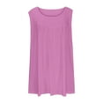 thumbnail image 6 of Bovxnpu Womens Plus Size Tops, Plus Size Tank Tops for Women Summer Sleeveless Crew Neck T-Shirts Tops Pleated Casual Tees Tunics Shirts L, 6 of 6