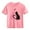 Pink, variant on Girls Cat Heart T-Shirt Cute Kids Valentine Graphic Tee Blue Short Sleeve Cotton Top Soft Crewneck Animal Print,Size 9 T