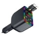 thumbnail image 5 of Kit de Coche MP3 Inalámbrico L3 Bluetooth LED, Transmisor FM, Receptor de Audio, Retráctil, USB Tipo C, 2 Puertos, Cargador Rápido., 5 of 6
