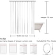 thumbnail image 4 of Leopard Print Floral Shower Curtain, Boho Vintage Flower Neutral Beige Fabric Shower Curtain, Washable Bath Curtain for Bathroom Decor, 60x72 Inches with Hooks, 4 of 7