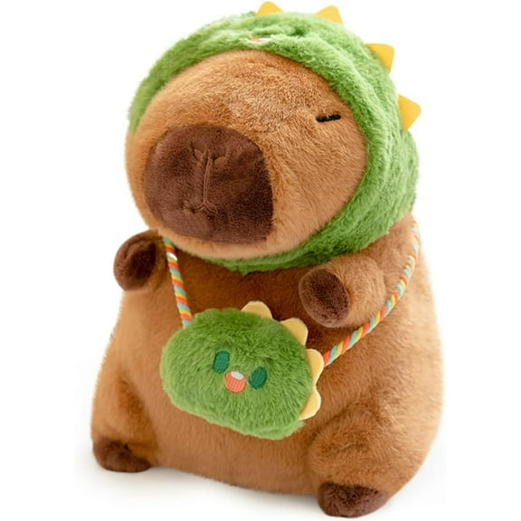 Capybara Plush Toy, 9.84Inch Cuddly Soft Huggable Stuffed Animals Plush Pillows, Gifts for Teens Women & Fans