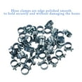 thumbnail image 4 of EPOTOOR 30Pack 14-16mm Zinc Plated Fuel Injection Hose Clamps Assortment Kit Adjustable Pipe Hose Clip Tube Clamps for Automotive, Agriculture(3/8 Dia), 4 of 6