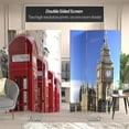 thumbnail image 2 of Oriental Furniture 6 ft. Tall London Big Ben/Phone Booths Screens - 3 Panel, 2 of 5