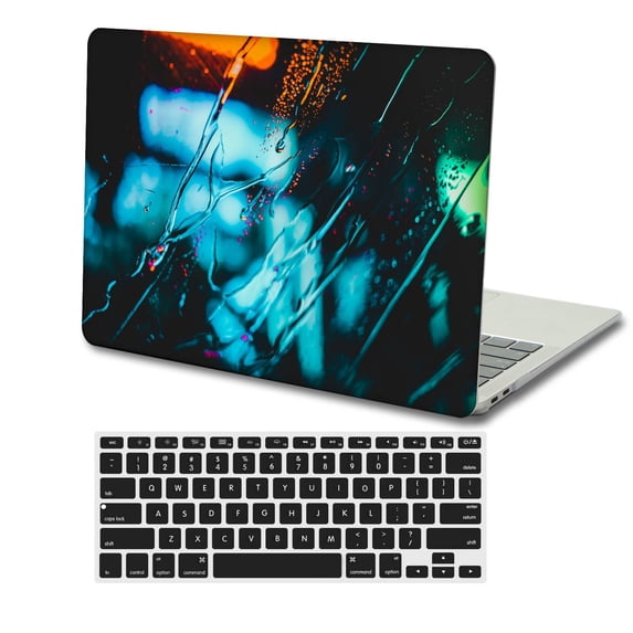 KSK KAISHEK Hard Shell Only Compatible MacBook Pro 16" with XDR Display Type C + Black Keyboard Cover Model: M2 A2780 A2485 M1 (Flower 1848)
