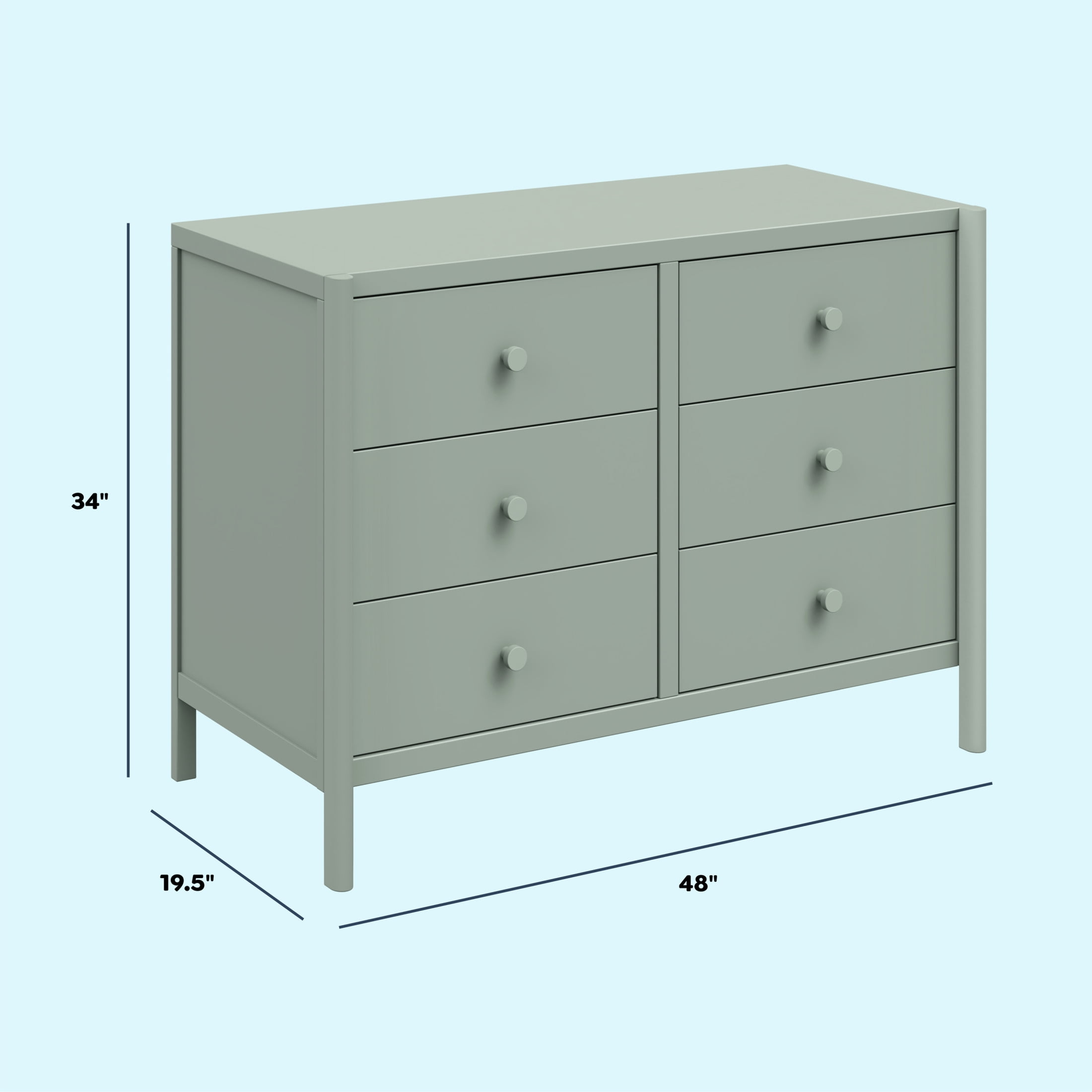 daVinci Birdie 6-Drawer Dresser