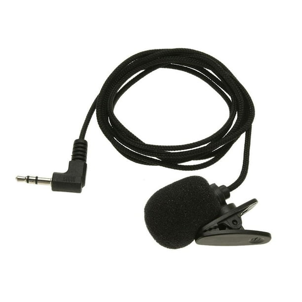 Micrófono con cable de condensador de 3,5 mm Manos libres portátil para grabación de audio y video
