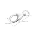 thumbnail image 2 of WEUVEB 2Ud Conectores Para Pulseras Y Collares De Metal Plateado Con Fácil Y Seguro, 2 of 8