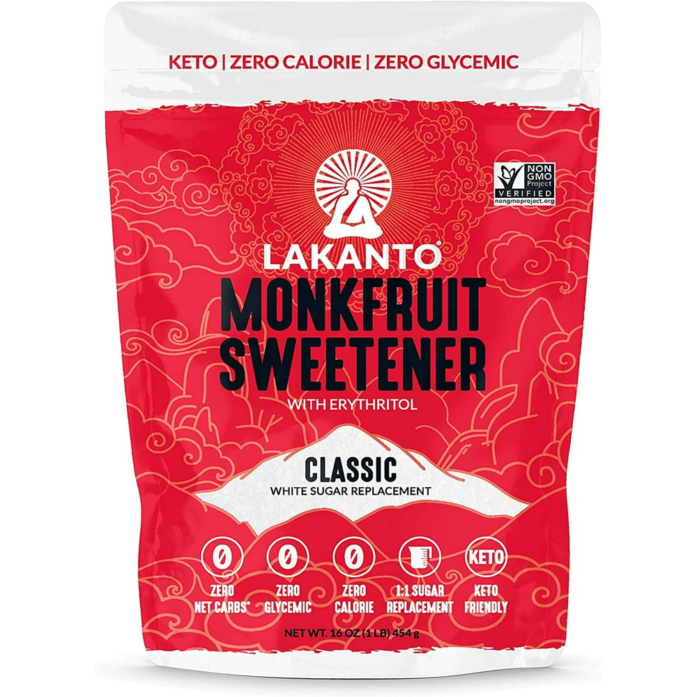 Lakanto Monkfruit Sweetener 11 White Sugar Substitute, Zero Calorie
