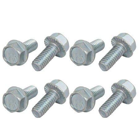 

Uxcell 5/16-18 x 3/4 Thread Carbon Steel Hex Serrated Head Flange Screw Bolt (8-pack)