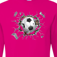 thumbnail image 4 of Inktastic Soccer Breakthrough Long Sleeve T-Shirt, 4 of 5