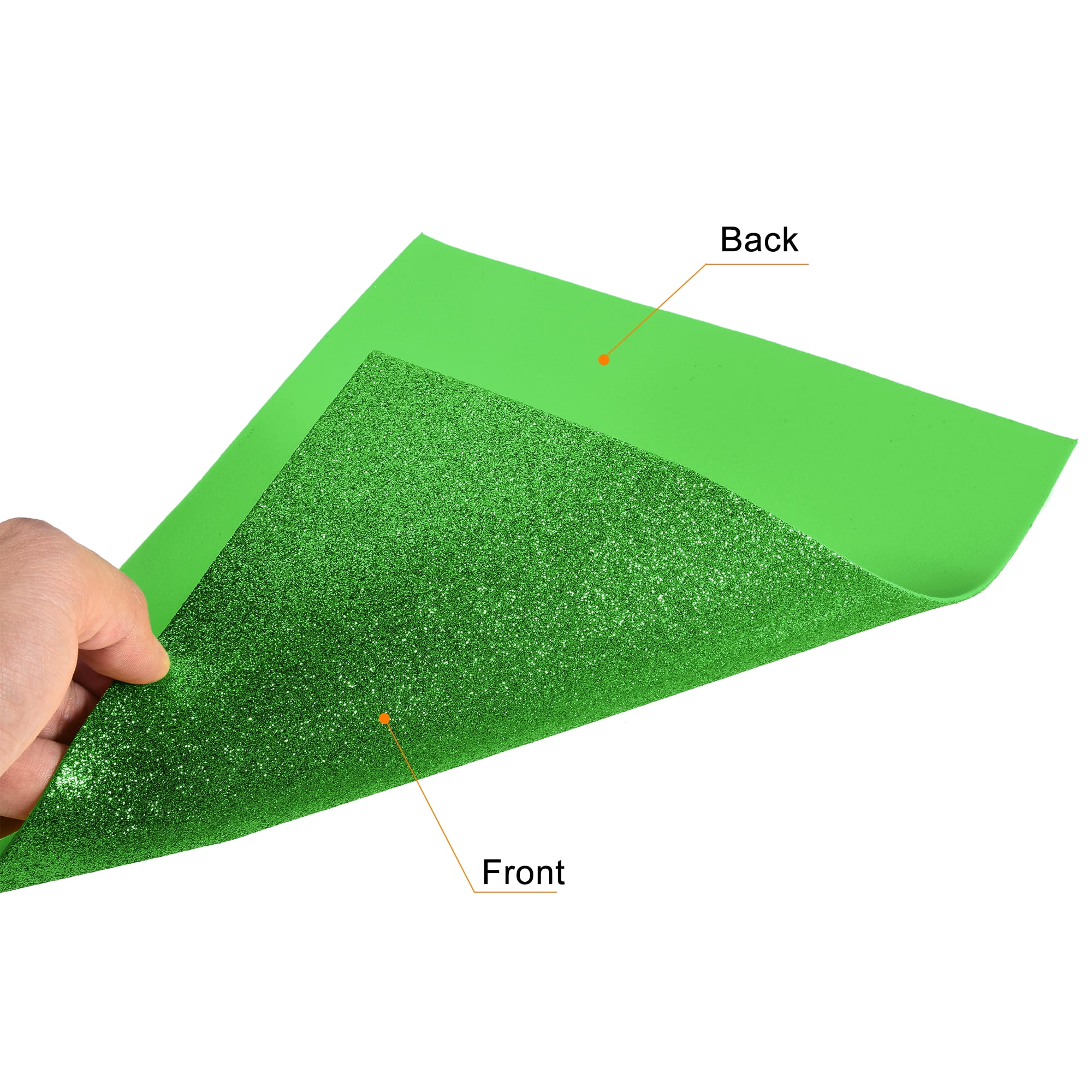 Uxcell Light Green Shiny EVA Foam Sheets 23.6x15.7in 1.5mm Thick for Crafts DIY 6 Pcs
