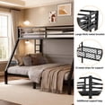thumbnail image 6 of Miniyam Twin XL Over Queen Metal Bunk Bed, Heavy Duty Frame, Fast Assembly, Noise Reduced, Black, 6 of 8