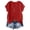 Red, variant on Summer Tops for Women 2026 Trendy Short Sleeve Cotton Linen Shirt Casual Button v Neck Tunic Blouses Outfits Red S