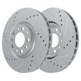 thumbnail image 4 of Detroit Axle - 8pc Brake Kit for Jeep 2018-2023 Wrangler, Drilled and Slotted Brakes Rotors Ceramic Brake Pads 2019 2020 2021 2022 Replacement :12.99" inch Front 12.91" inch Rear Rotors, 4 of 7